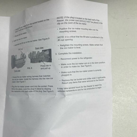 ECUMFY Refrigerator Ice Maker Assembly Kit Replacement for GE Refrigerator - Picture 9 of 10